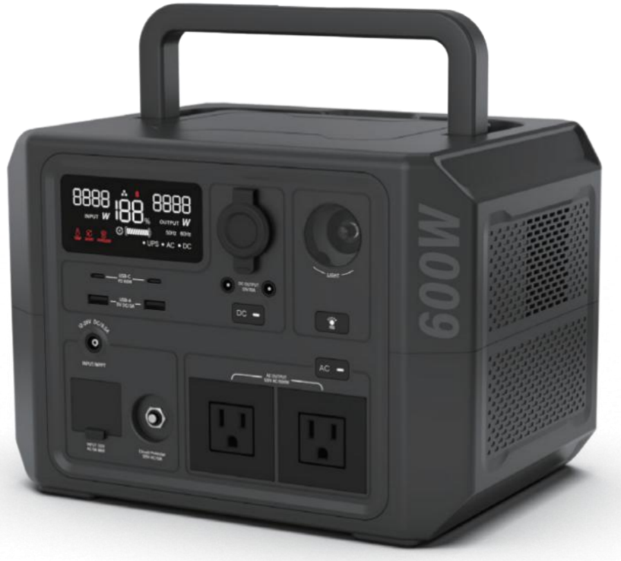 600W solar generator, power station and folding panel