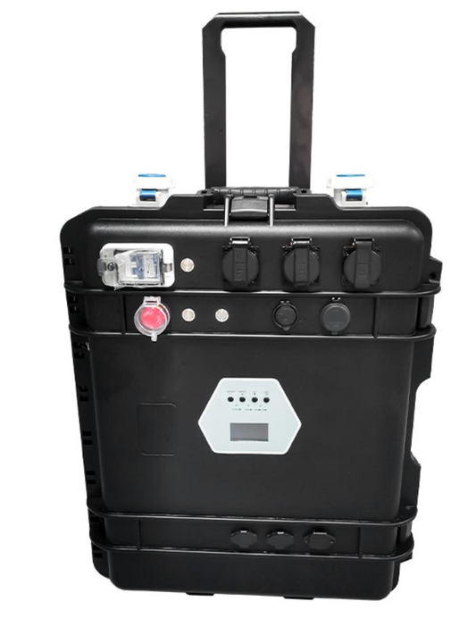 2000W trolley power station on its wheeled frame